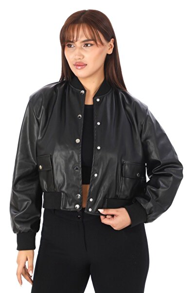 X-BI COLLECTİON Oversize Deri Ceket