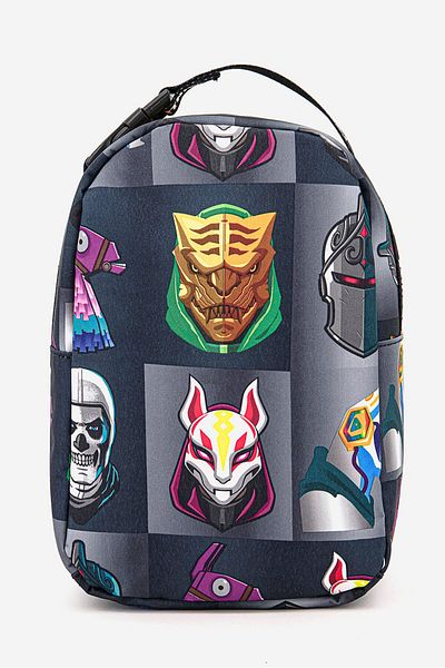 Fortnite Kids Boy Allover Print Backpack 18 L x 9 W x 28 H cm, Grey Combo