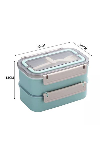 Vagonlife Double Layer Stainless Steel Portable Lunch Box Lunch Box