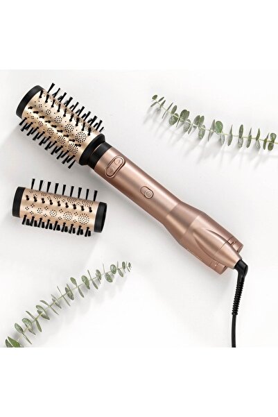 BABYLİSS Air Blow Rotating Head Hair Styler Big Hair Dual Rose Gold, 2 Heads, As952E