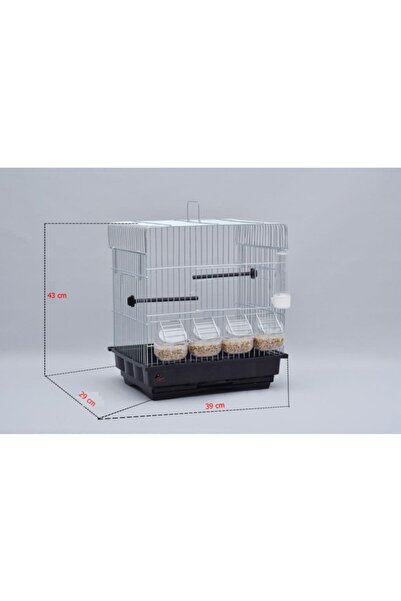 Canser 4 Yemlik Krom Kanarya Kafesi Tül Suluk Mamalık Gaga Taşı