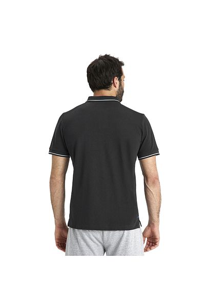 ARENA Tricou pentru bărbați din bumbac solid, negru, stil casual 004901500