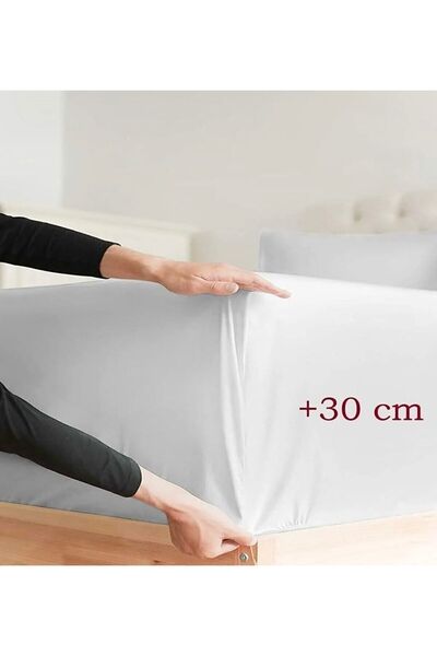 She&Co Single Elastic Sheet Set-brown (100X200 CM 30 CM)