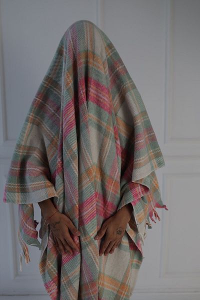 Halil Onat Plaid Single Cotton Blanket Mixed Color