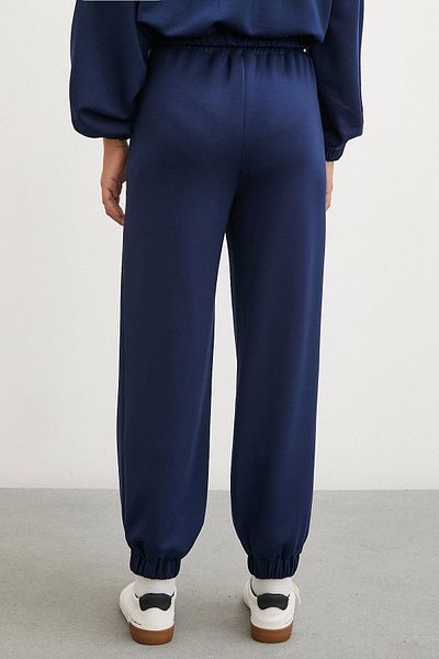 Never more Navy Blue Sweatpants - Elastic Pockets