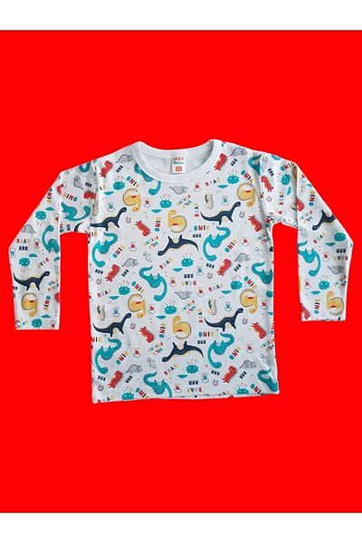 Çamaşır Bahçesi Long Sleeve Patterned Children's Pajama Set #printedchildrenpijamasuit #laundrygarden #longsleevepijamasuit