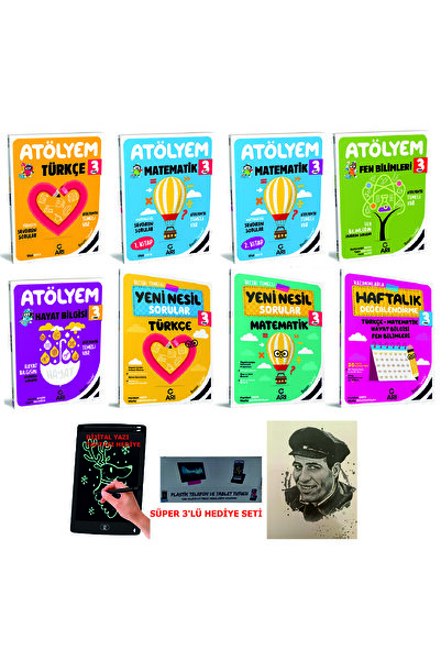 Arı Yayıncılık 2024-2025 Müfredat Güncel 3 Sınıf Tüm Dersler Atölyem Seti Yen...