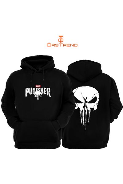 ÖRSTREND Unisex Hooded Sweatshirt - Punisher Printed