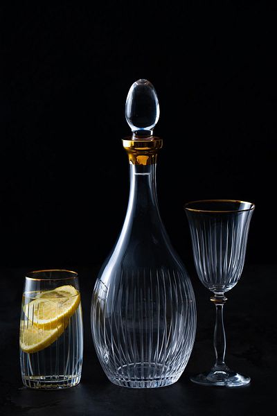 ACAR Louisa Gold 13 Piece Glass Set