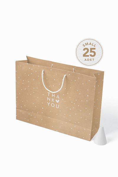AkalBatu No1 25 τμχ Μοντέρνα τσάντα Kraft - Μαύρη - 40x30x12 εκ.
