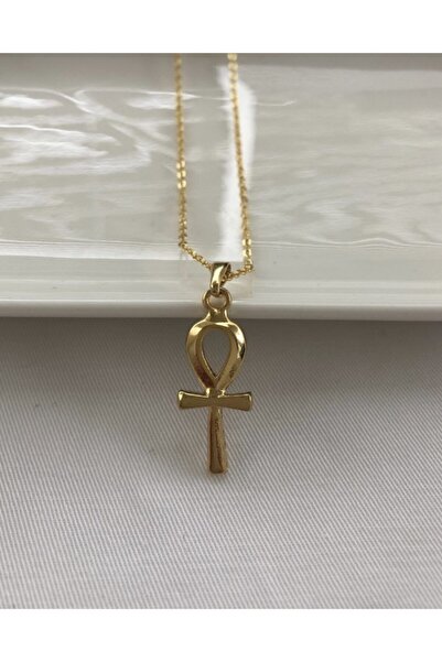 Claritas Takı Kadın Altın Kaplama Ankh Kolye