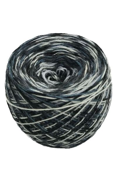 göçer Μαλλί:petrol Black Cream Έξυπνο Μάλλινο Νήμα 100γρ