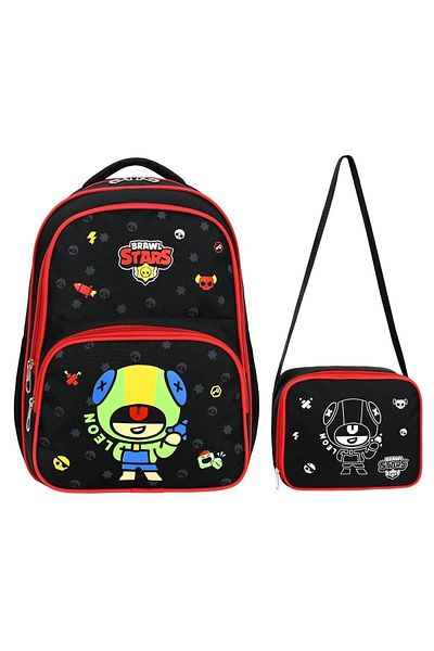 BRAWL STARS Youoy Brawl Stars Leon - Primary School and Lunch Box Set