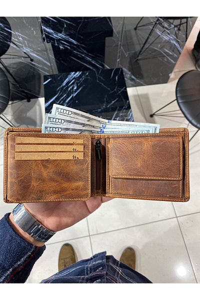Fil Deri Πορτοφόλι από γνήσιο δέρμα με θήκη για κέρματα