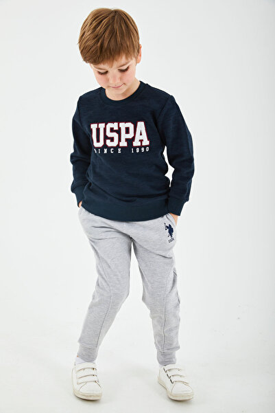 U.S. Polo Assn. U.s. Polo Assn. U.s. Polo Assn Lisanslı Klasik Lacivert Erkek Çocuk Eşofman Takım Us1178-c