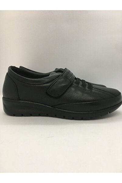 Ortopedia Hakiki Deri Kadın Ayakkabısı 1755 - Siyah