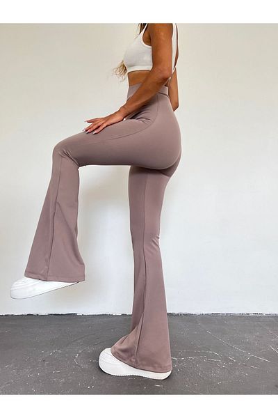 PEV Ψηλόμεσο Lycra Mink κολάν για γυναίκες - Δεν εμφανίζεται εσωτερικά και μαζεύει ισπανικό παντελόνι από ύφασμα