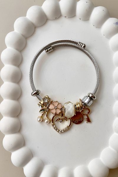 Fubena 8037 Cherry - Steel Bracelet with Key Dangle