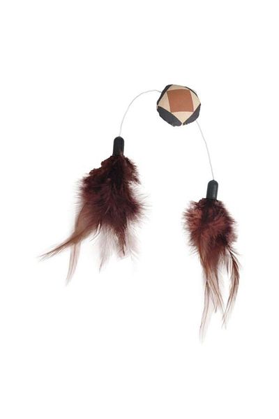 Flamingo 4cm Wide Aztec Furry Cat Toy