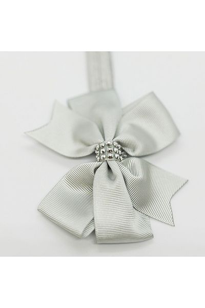 Atılgan Grp Gray Stone Handmade Ribbon Baby and Children's Bandana