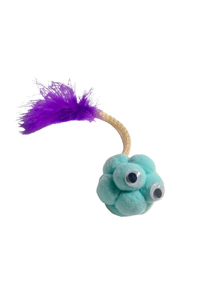 Be Cat Cat Play Ball with Colorful Pompoms