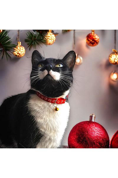 Bukiro Adjustable Colorful Graffiti Cat And Small Breed Dog Collar Phosphorescent Cat Collar