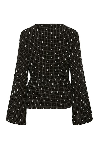 PIECES Bluzka damska - otwarty dekolt, Wov Pl99/Ea1
