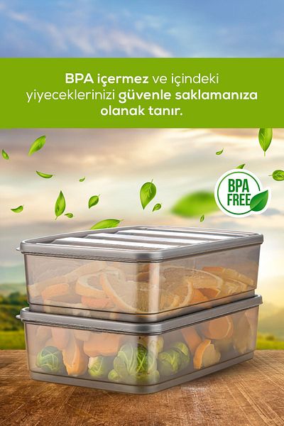 Vienev Bella 4-Piece Refrigerator Organizer - Large Storage Container