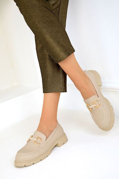 SOHO Beżowe buty damskie casualowe - 19527