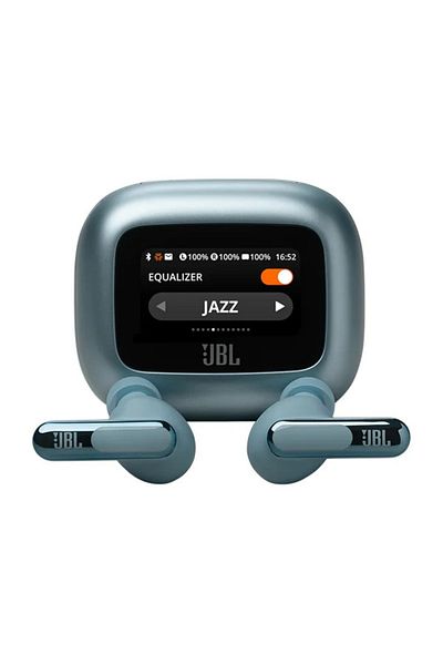 JBL Live Beam 3-Piece True Wireless Comfortable Disabled Earbuds Set, Blue