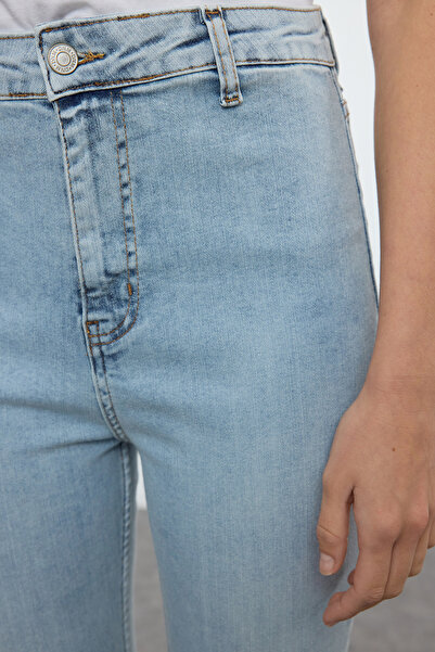 Trendyol Collection Mavi prémiové vysoké strečové skinny džíny TWOAW25JE00136