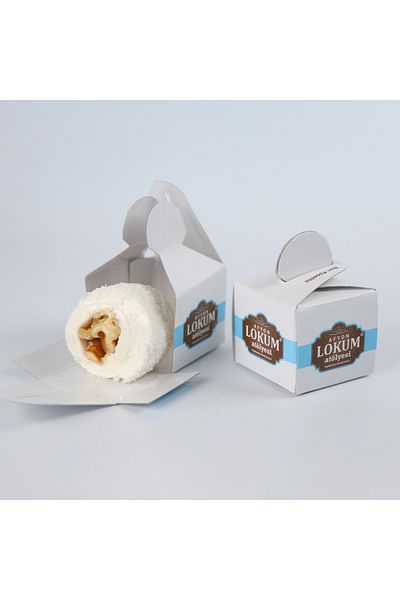 Lokum Atölyesi Sultan Walnut Wrapped Turkish Delight - 250g (in 10 Single Boxes)