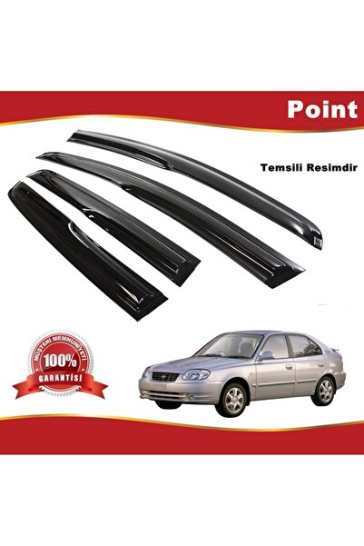 Point Hyundai Accent Admire Mügen Cam Rüzgarlığı 2003-2005 Arası 4 Lü Takım