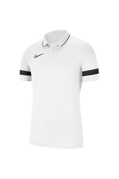 Nike Men's White Football Polo Collar T-Shirt - Df Acd2 Ss, Cw6104-100