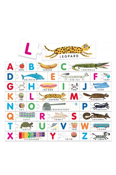 Headu Montessori English Voices Textured Puzzle