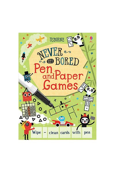 Usborne Never Get Bored Pen and Paper Games
