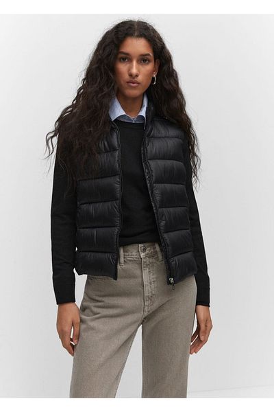 MANGO Woman Vestă ușoară matlasată