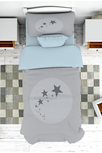 on the clouds Boy's Room - Star Patterned Bedspread and Cover Pique