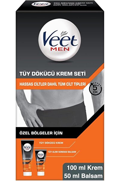 Veet Men 100+50ml Tüy Dökücü Krem + Balsam