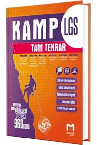 Mozaik Yayınları Mozaik Yayınları 8. Sınıf LGS Kamp Tam Tekrar Ayraç Hediye