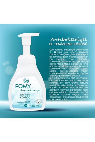 Fomy Antibacterial Soap - Safe Deep Cleansing, Long-Lasting Hygiene 300ml 1800ml