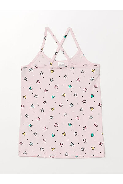 LC Waikiki Lcw dívčí pyžamový set s kraťasy - Crew Neck, potištěné