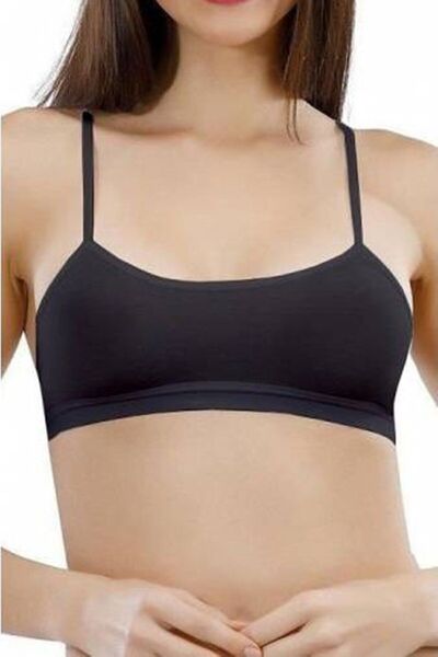 Layza Form Bustieră fără cusături cu cureaua șir neagră pentru femei Noul sezon (1 bucată economică)