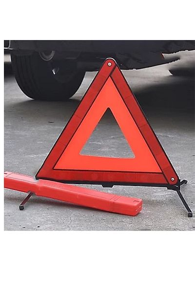 MeyZone Triangle Reflector Metal Leg Foldable Box Warning Reflector