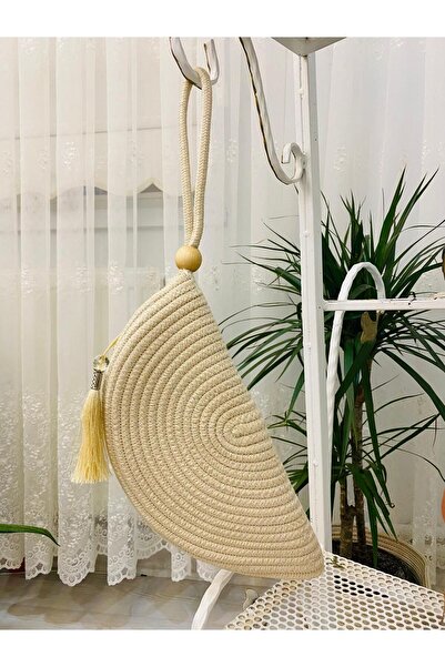 Generic Brand Jute Straw Hand Bag Jute Decorative Women's Bag, Bohemian Style...