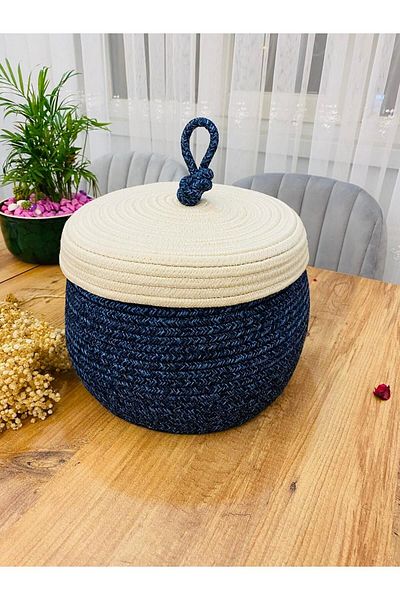 bestiva Jute and Wicker Kitchen Basket - Potato, Onion and Fruit Organizer