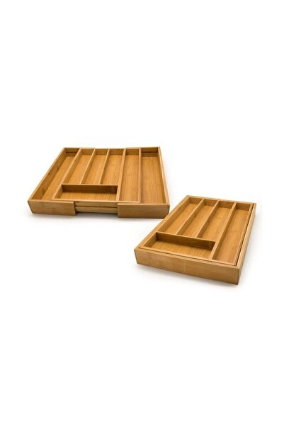 MİEN Bambu Ayarlanabilir Çekmece Içi Ölçü Ayarlı Kaşıklık 5-7 Bölmeli Fma896796