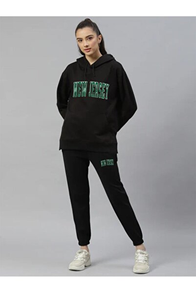 AVOGADRO Ню Джърси принт овърсайз суитчър с качулка