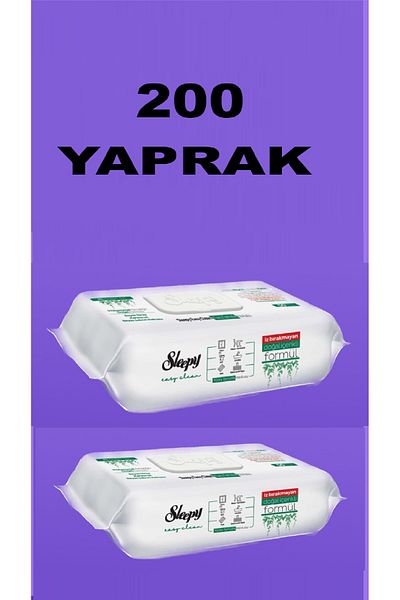 Sleepy 200 Sheets of White Soap Added Surface Cleaning Towels - Easy Clean