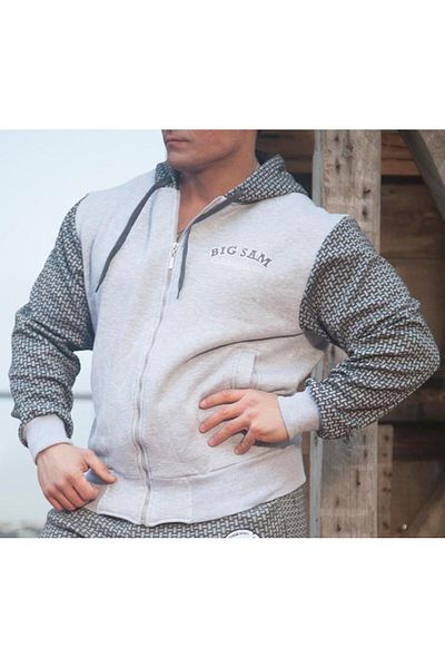 Big Sam Winter Hooded Sports Tracksuit Jacket